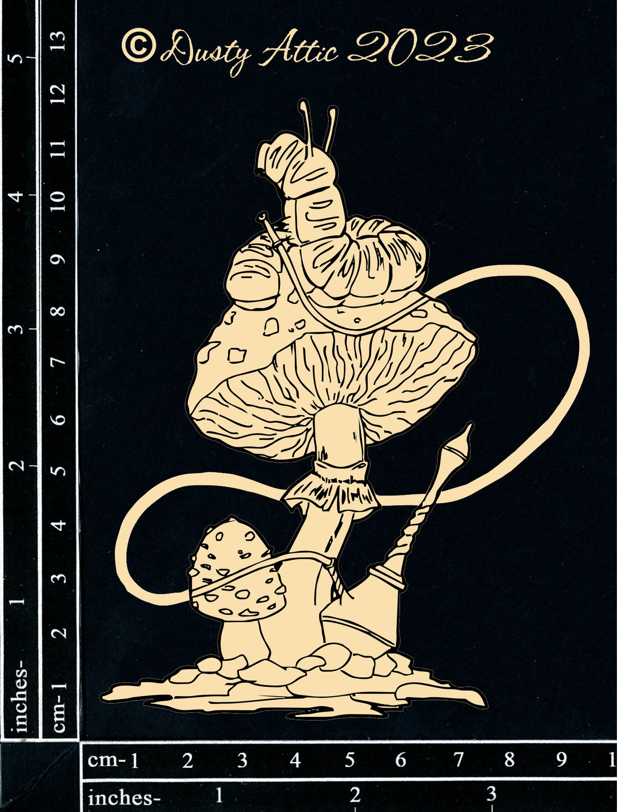 Alice Elements #1 - Caterpillar on mushroom image 0