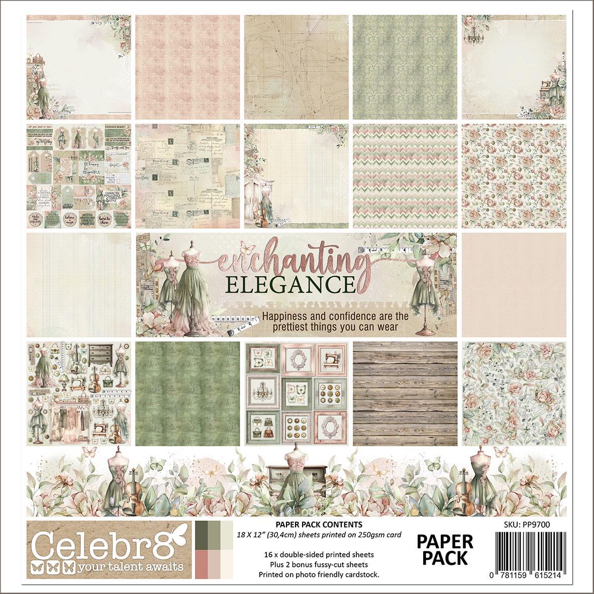 Celebr8 - Enchanting Elegance Paper Pack image 0