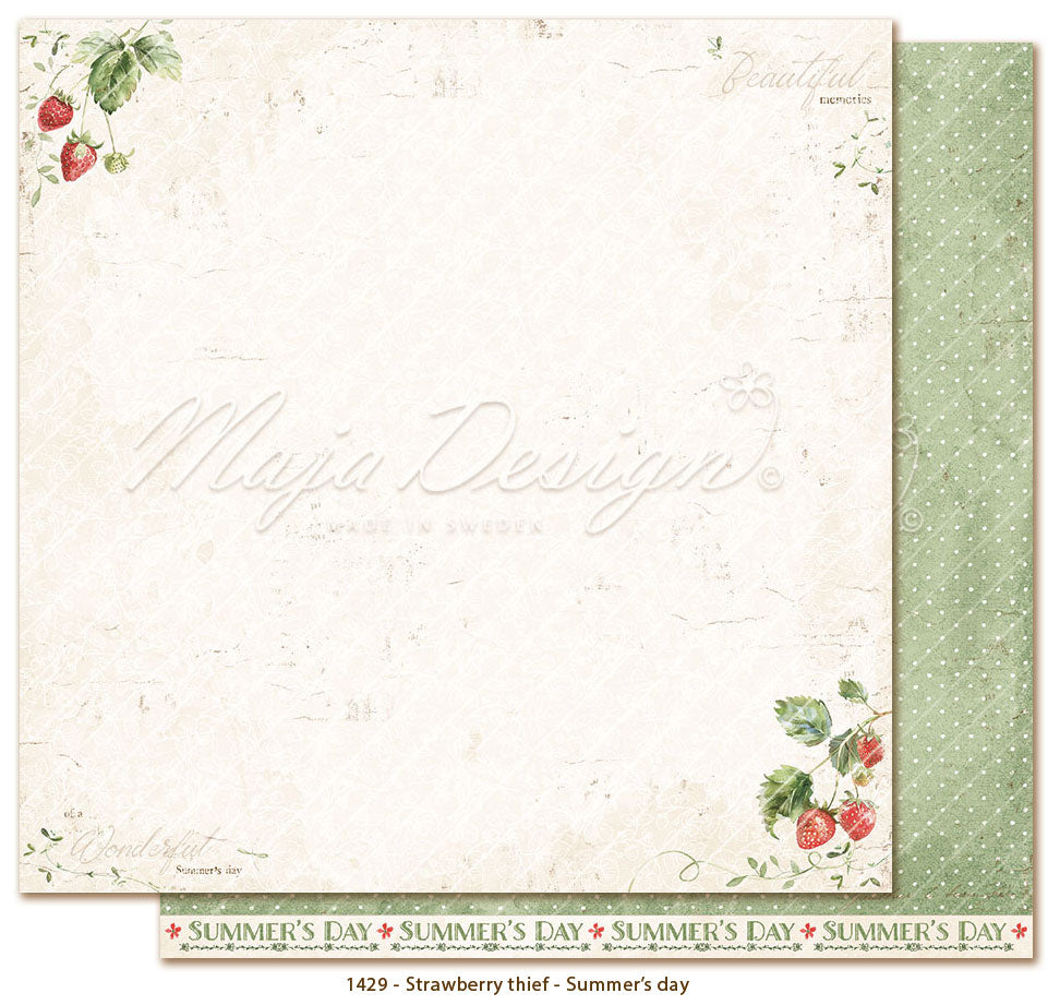 Maja 12" Designs Paper Pack - Strawberry Thief