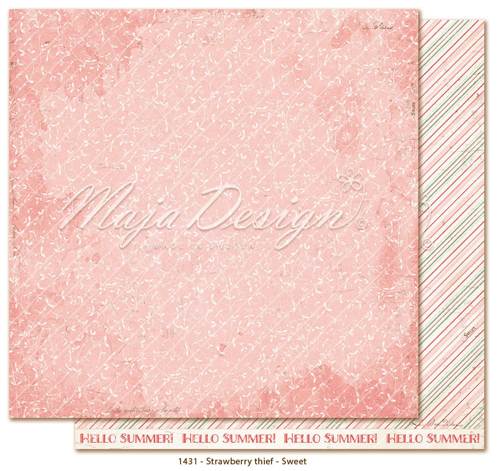 Maja 12" Designs Paper Pack - Strawberry Thief