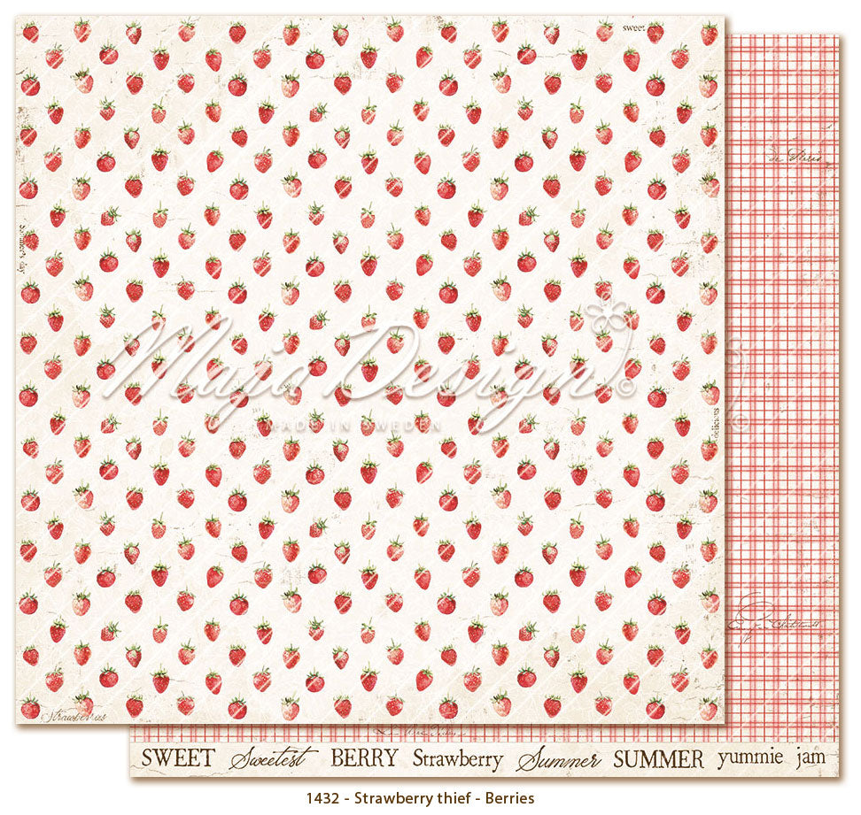Maja 12" Designs Paper Pack - Strawberry Thief