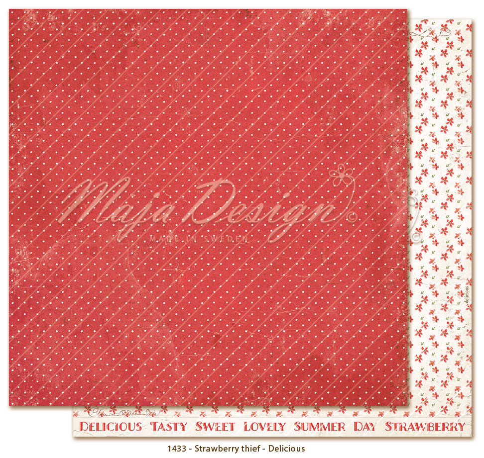 Maja 12" Designs Paper Pack - Strawberry Thief