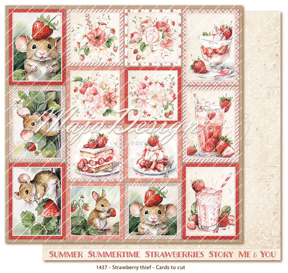 Maja 12" Designs Paper Pack - Strawberry Thief