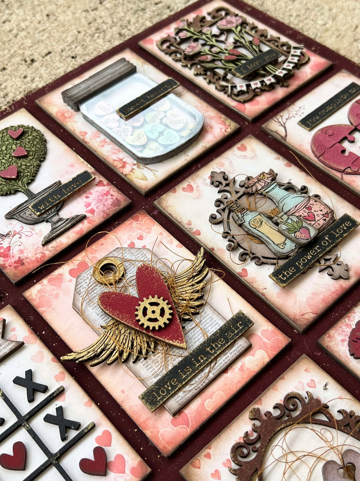 Designer Kit # 244 - Valentines ATC Board image 4