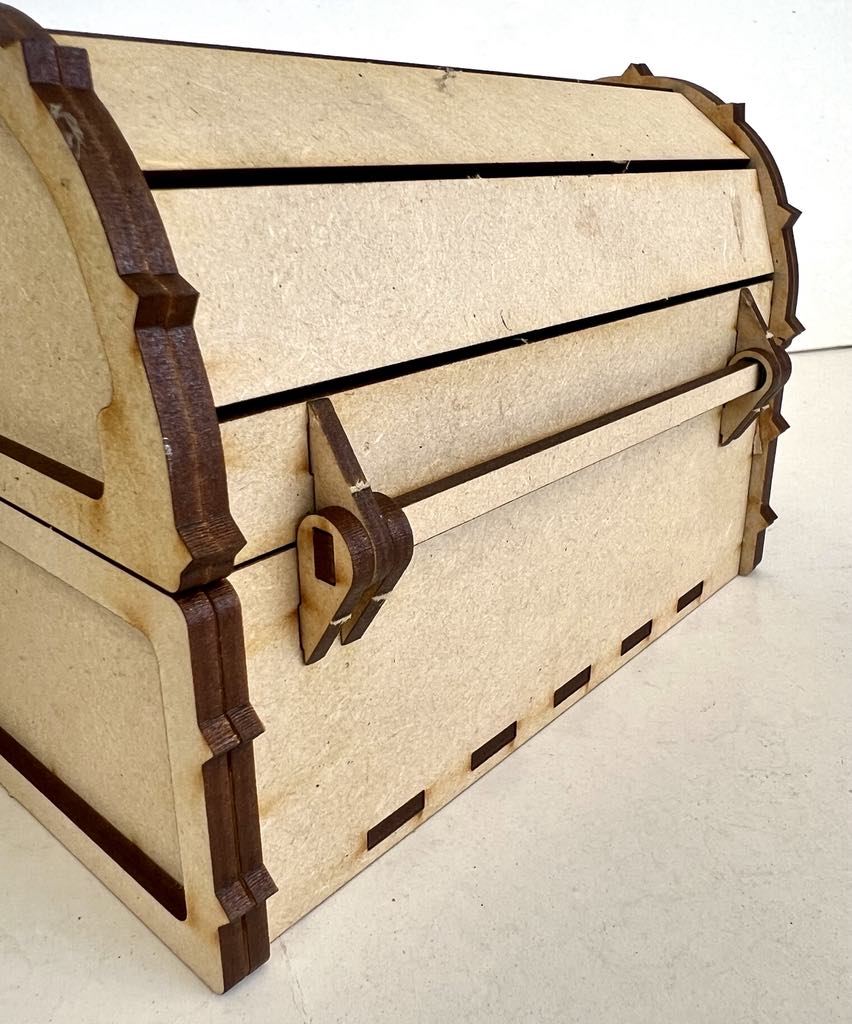 MDF 3D Treasure Chest