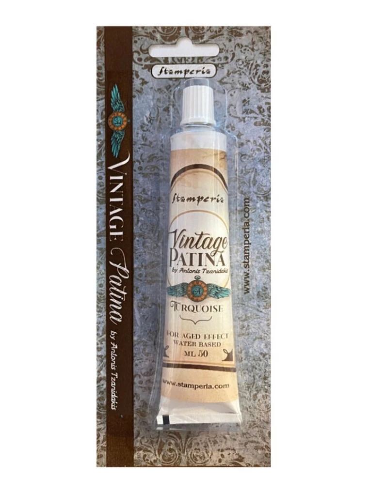 Stamperia Vintage Patina - Turquoise image 0