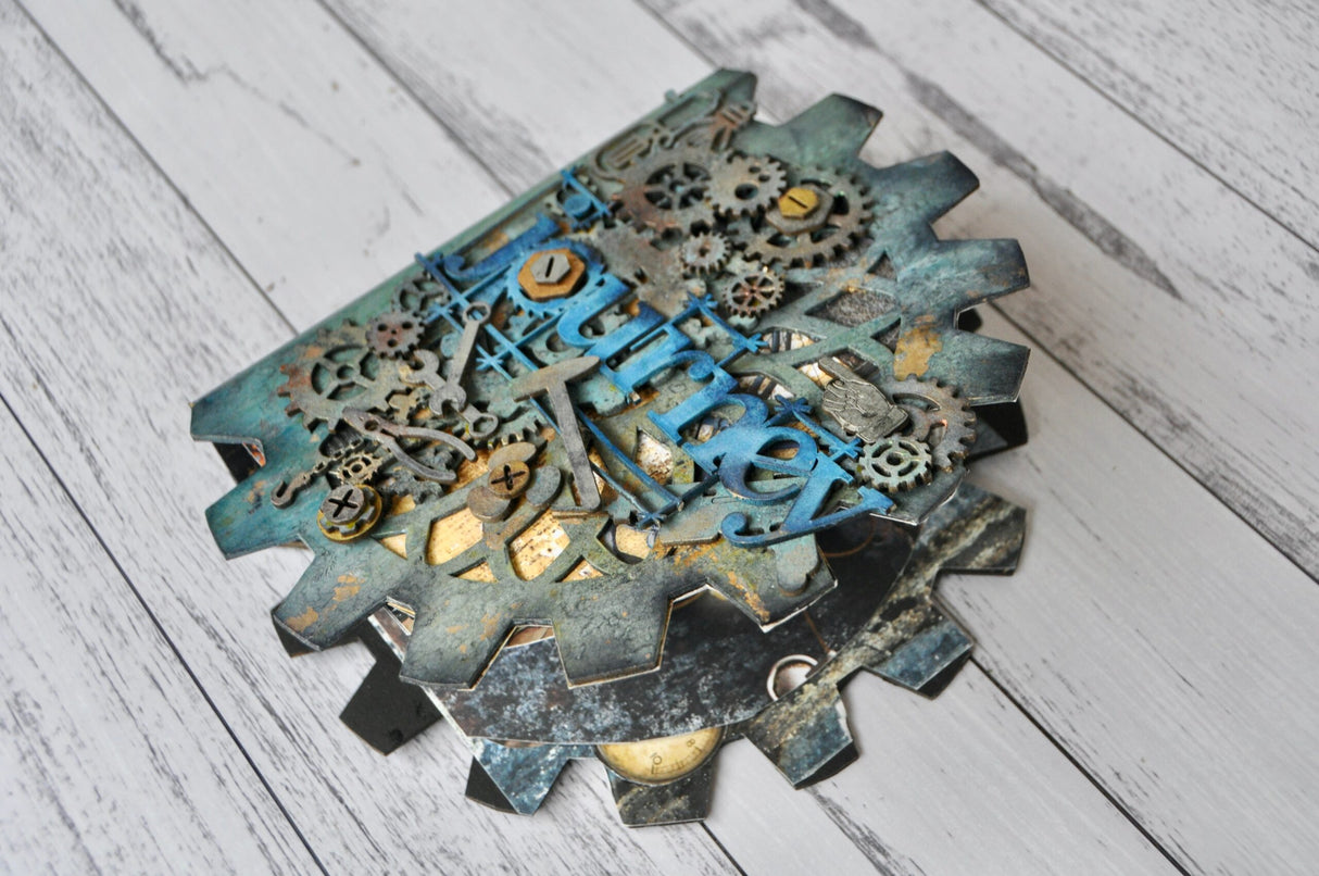 Mini Album Cover Set #14 - Ornate Cog image 3