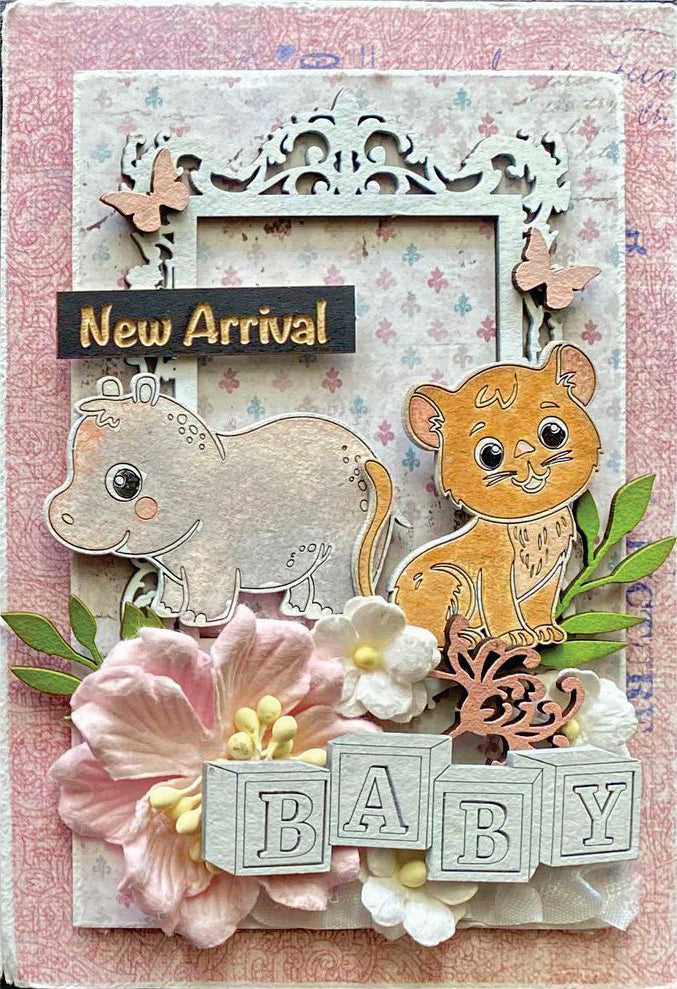 Baby Pink Designer Card Kit #3 image 0