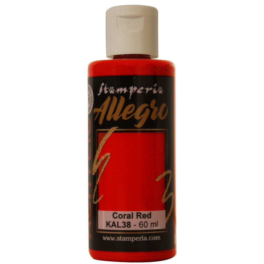 Stamperia Allegro Paint 60ml - Coral Red image 0