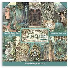 Stamperia Scrapbooking Pad 12" - Magic Forest image 0