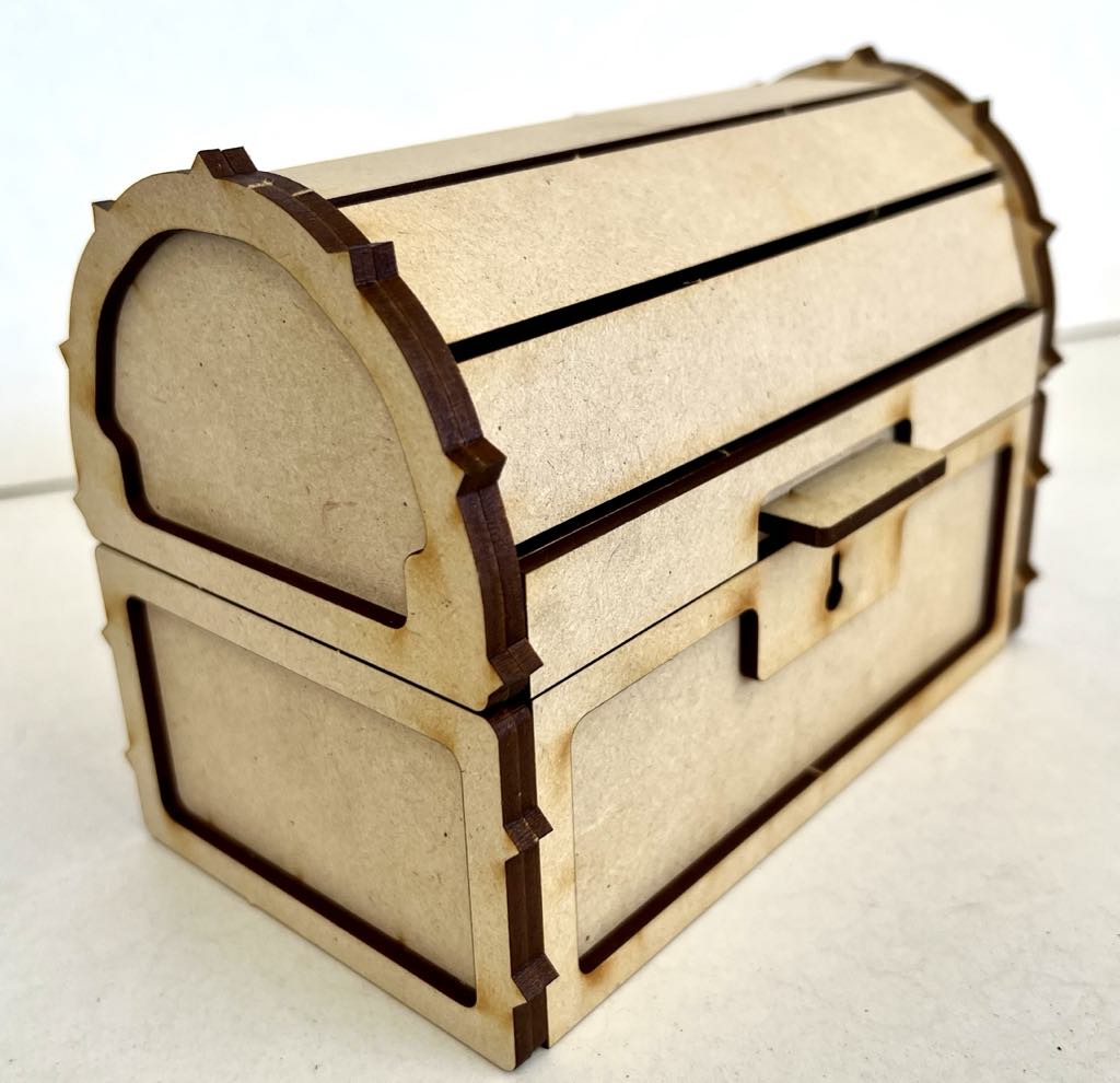 MDF 3D Treasure Chest