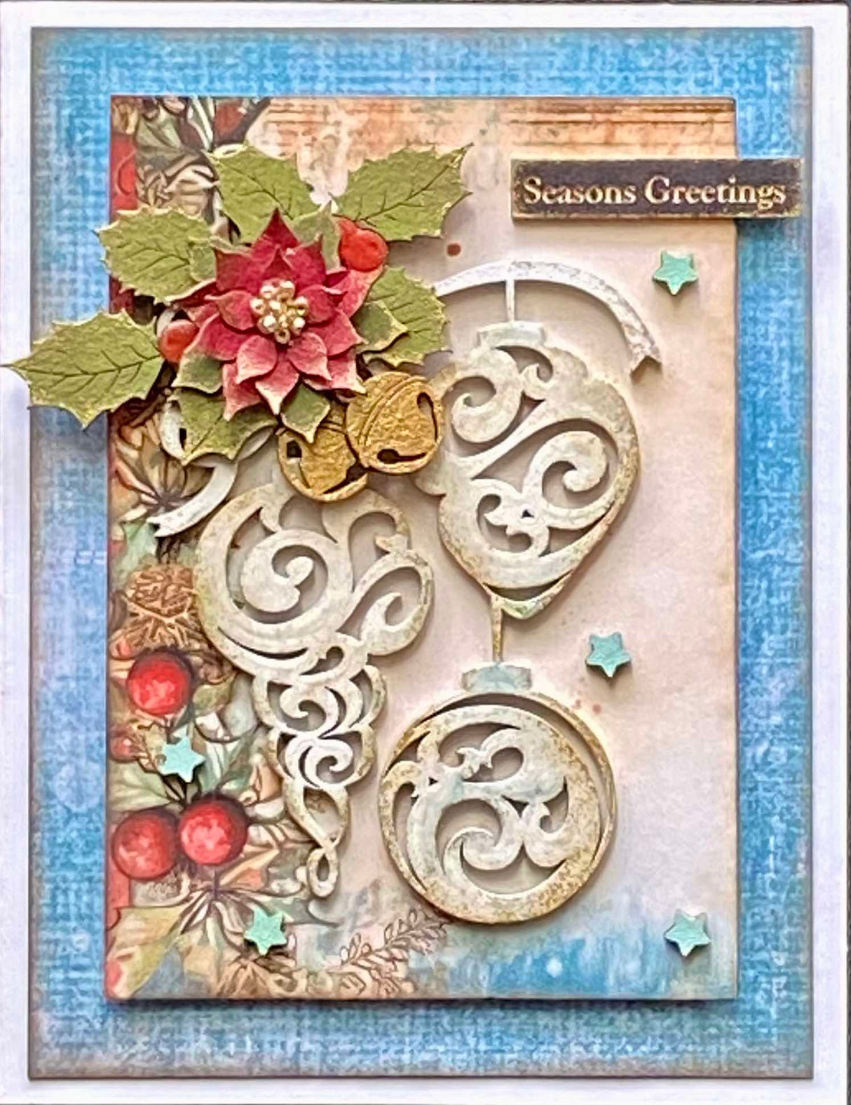 Blue Christmas Designer Card Kit #2 image 0