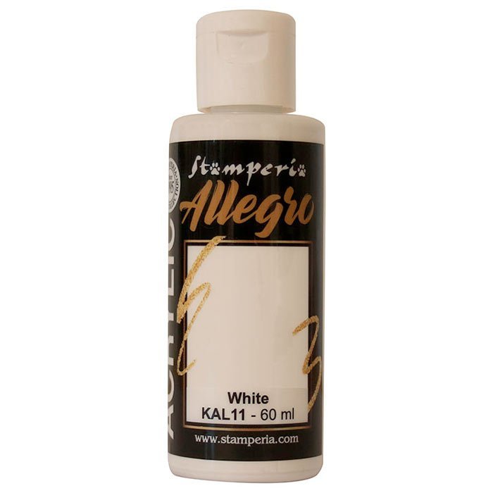 Stamperia Allegro Paint 60ml - White image 0