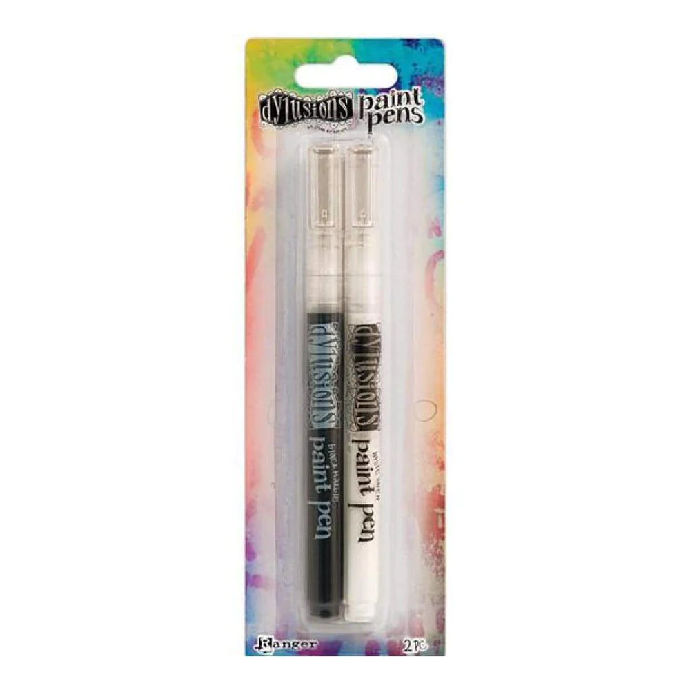 Dylusions Paint Pens - 2pc Black & White image 0