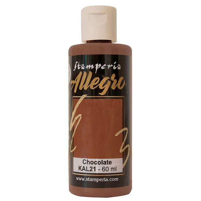 Stamperia Allegro Paint 60ml - Chocolate image 0