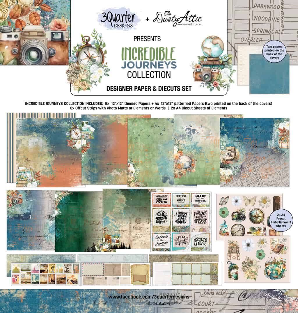 3 Quarter Designs - Incredible Journeys Collection 12x12 image 0