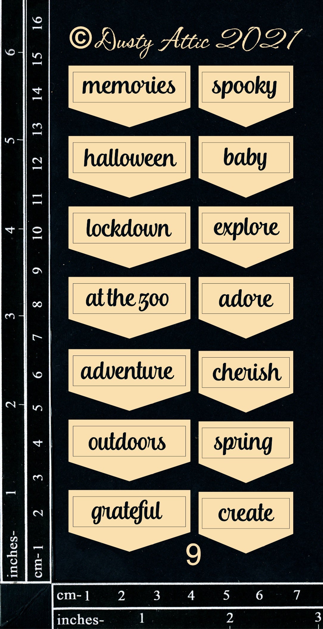 Mini Tabs #9 Black image 0