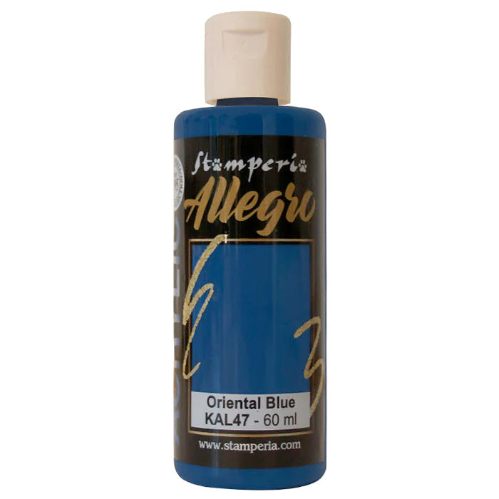 Stamperia Allegro Paint 60ml - Oriental Blue image 0