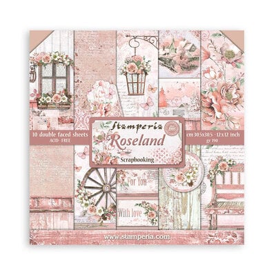 Stamperia Scrapbooking Pad 12" - Roseland image 0