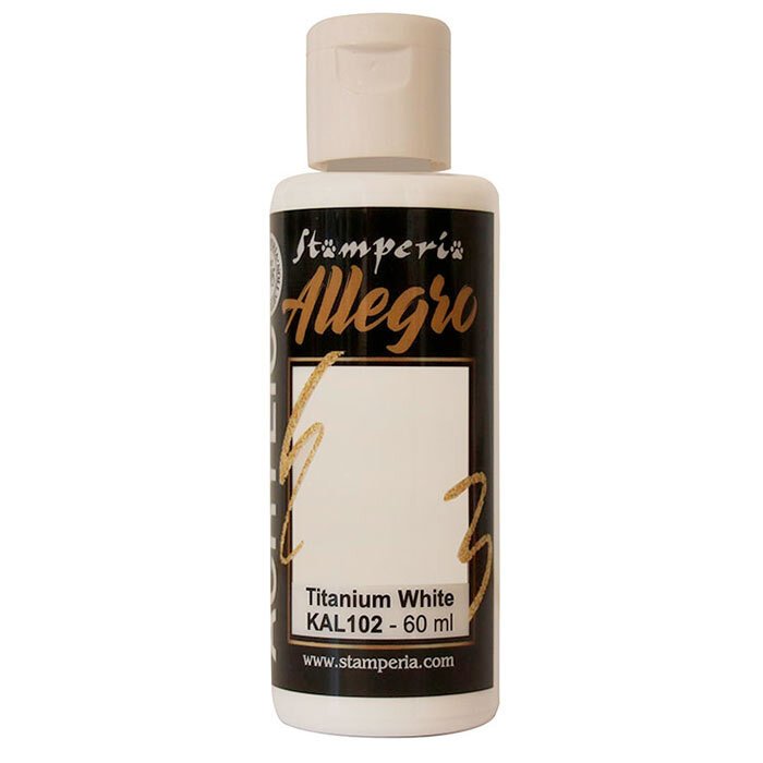 Stamperia Allegro Paint 60ml - Titanium White image 0