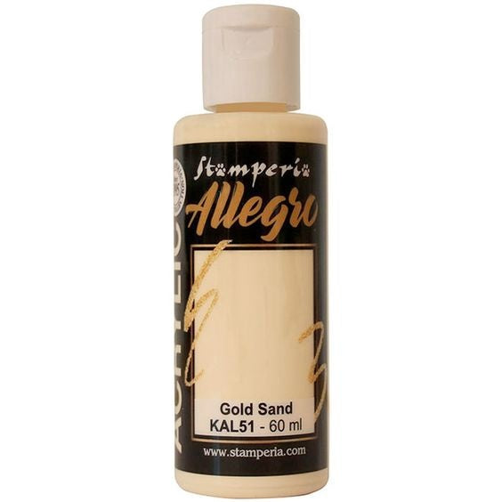 Stamperia Allegro Paint 60ml - Gold Sand image 0