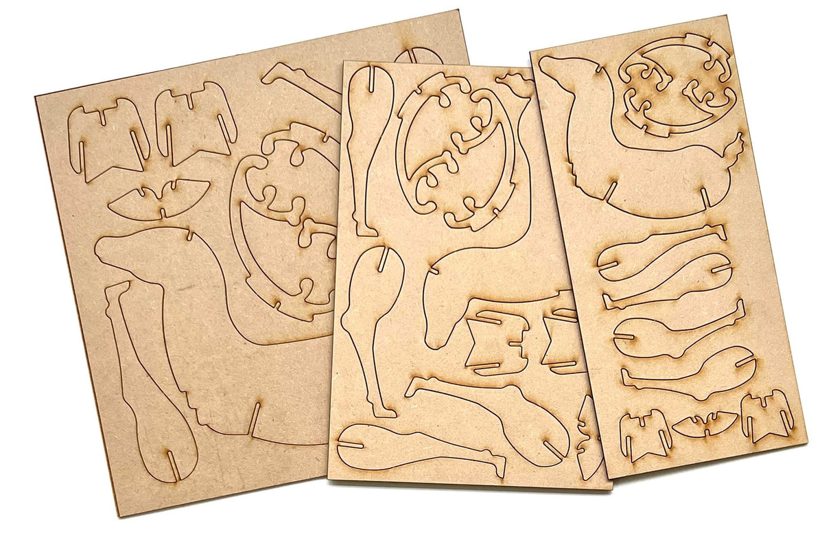 MDF Reindeer trio image 2