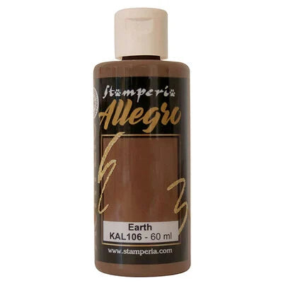 Stamperia Allegro Paint 60ml - Earth image 0