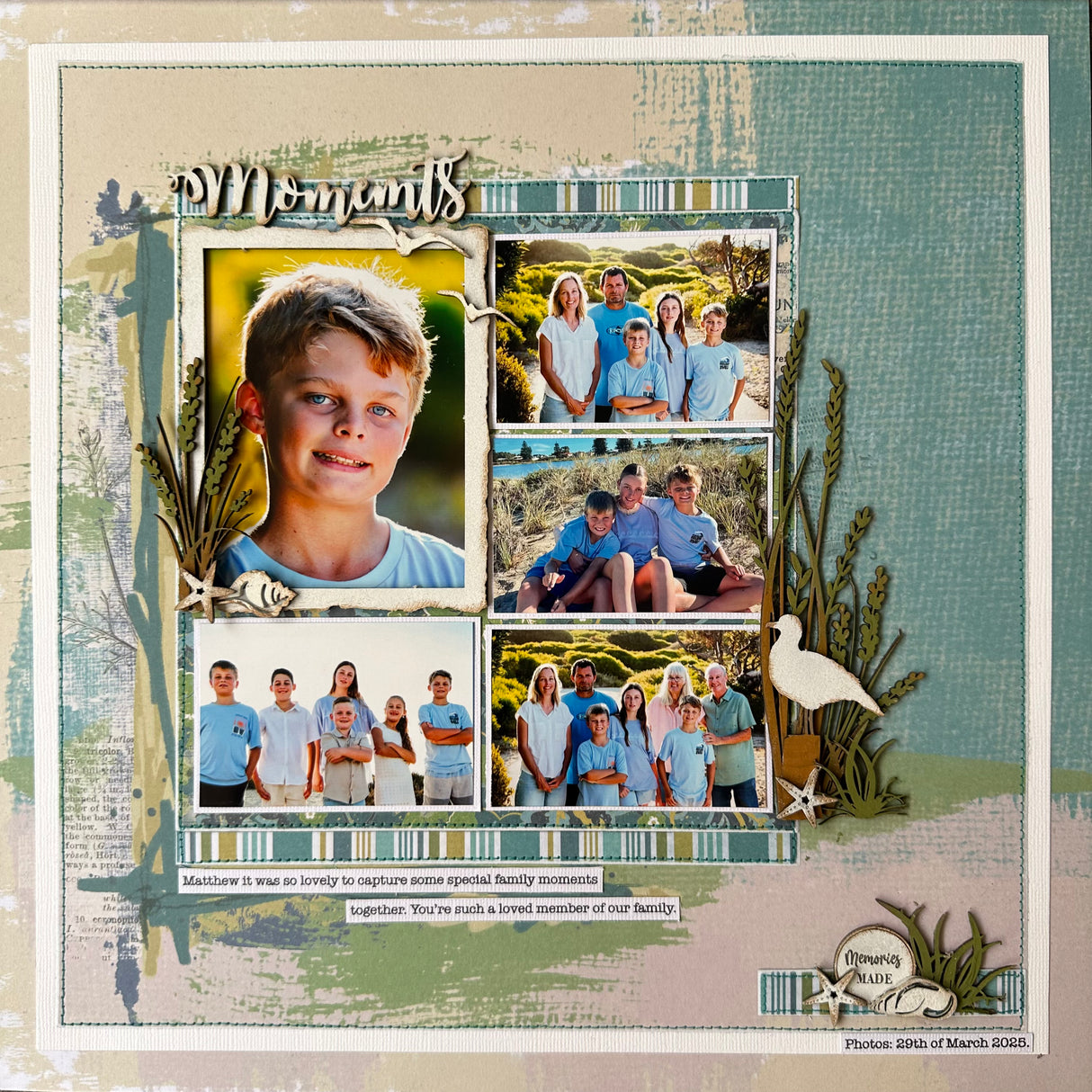 Designer Scrapbooking Kit - Moments