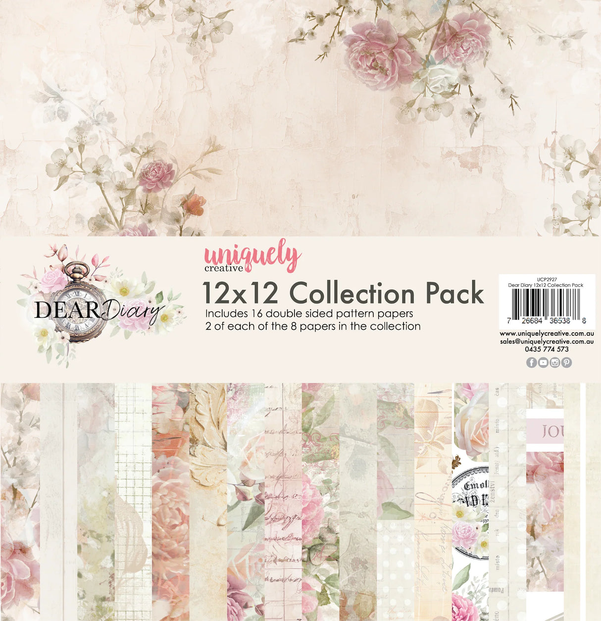UC Dear Diary Paper Pack and Creative Cuts Bundle
