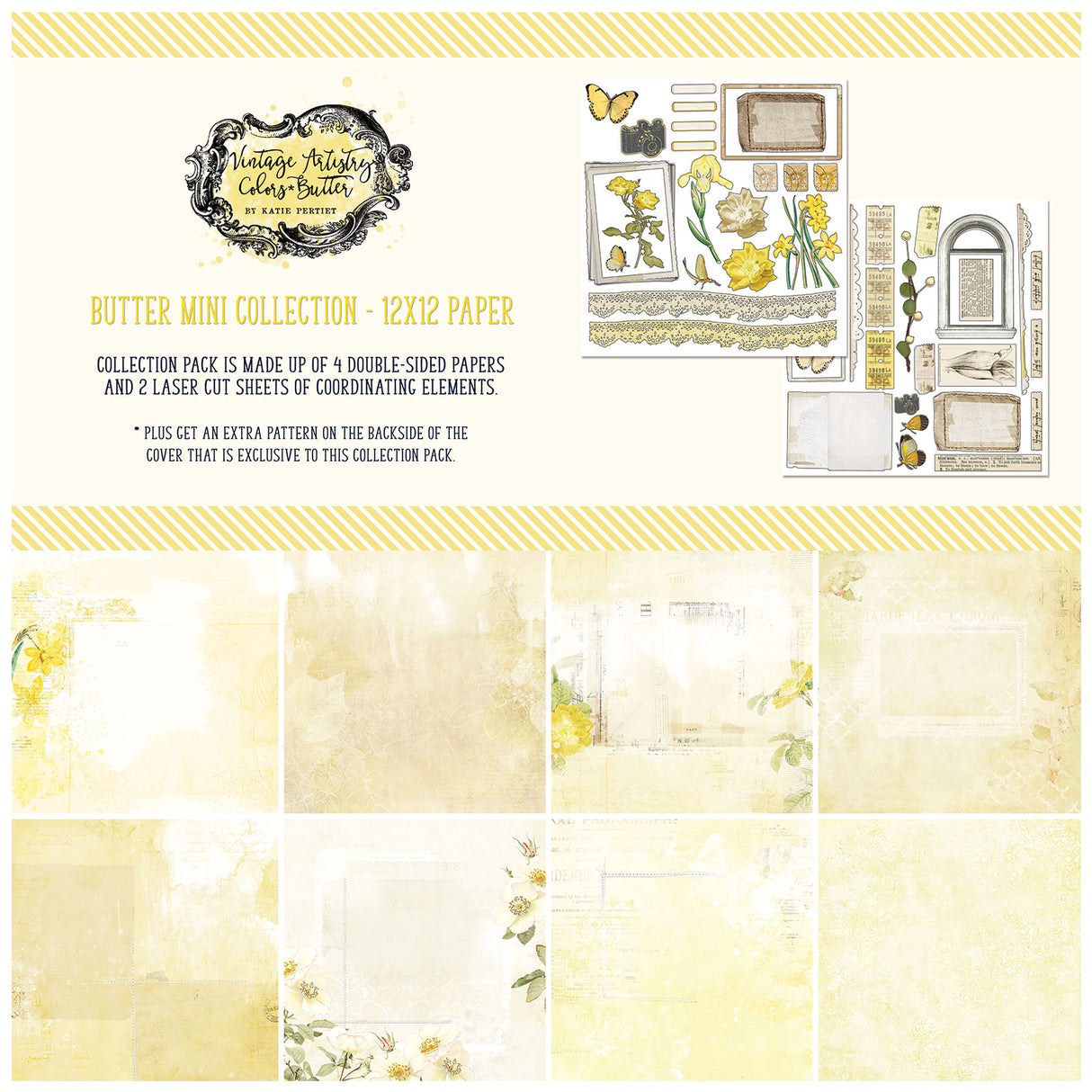 Vintage Artistry Butter 12×12 Collection Pack