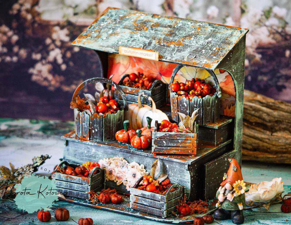 3D MDF Market Stall including crates image 4