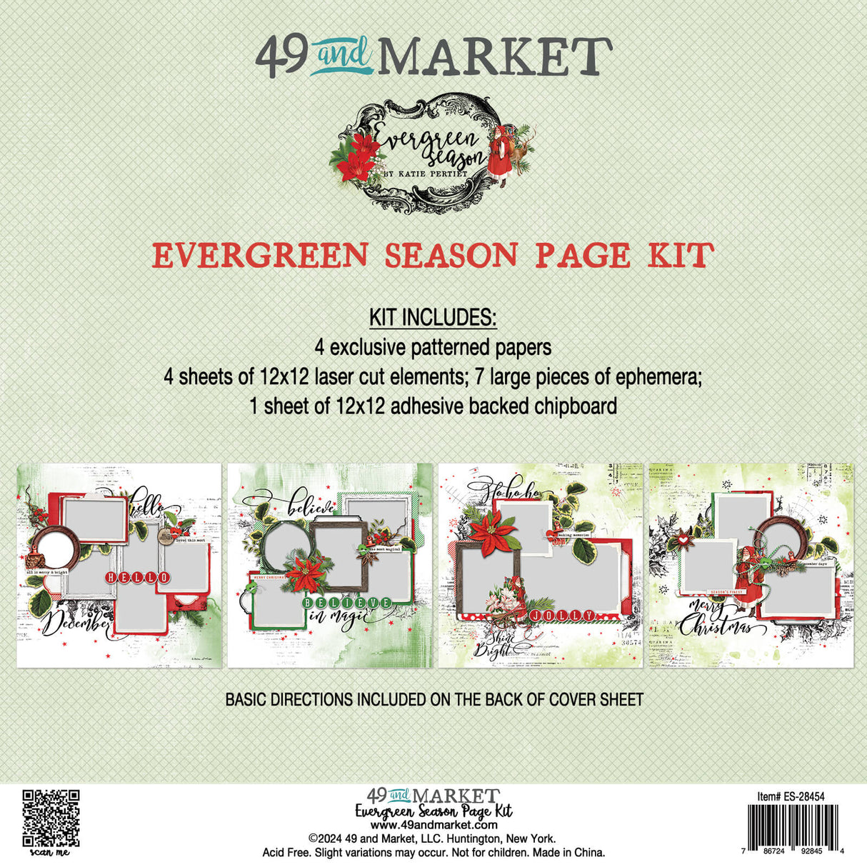 49 and Market - Evergreen Page Kit image 0
