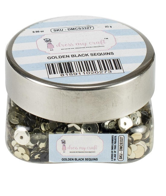 DMC - Golden Black Sequins 25gm image 0