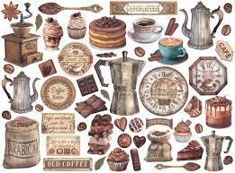 Stamperia Die Cuts - Coffee and Chocolate image 0