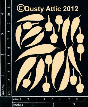 Mini Gumnuts and leaves image 0