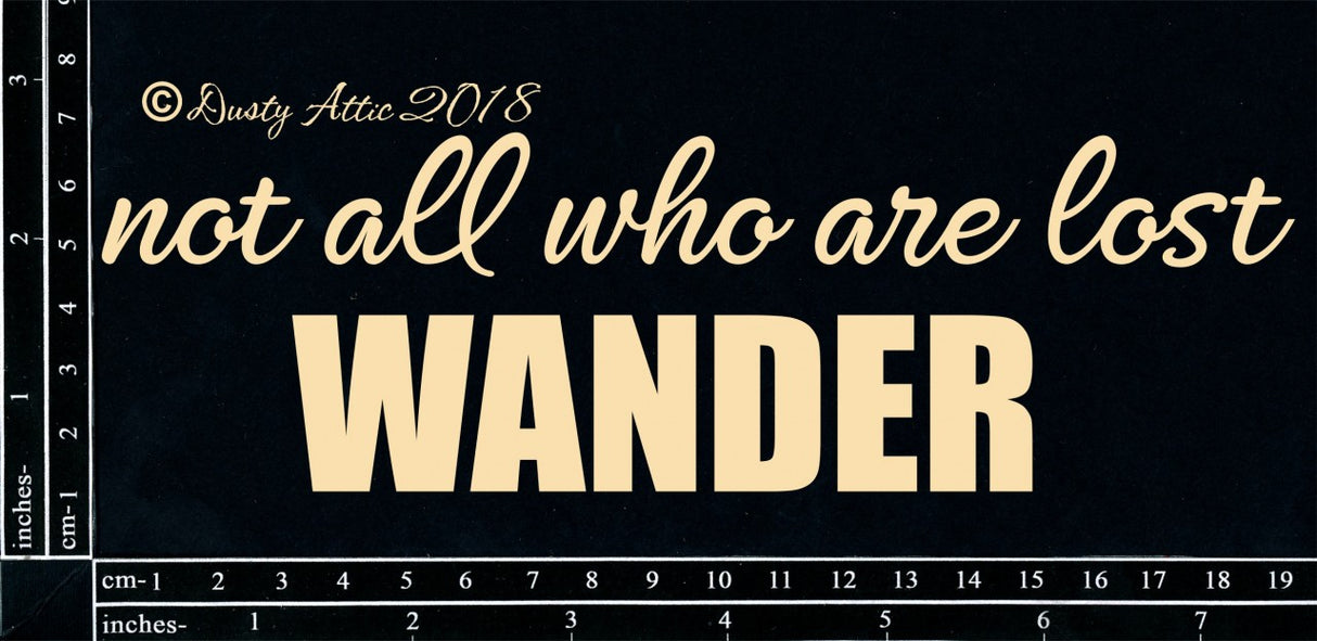 Not All Who Wander Are Lost image 0