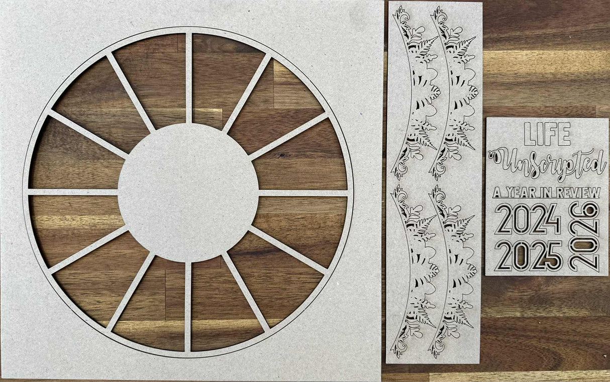 Year In Review Cover Page Chipboard