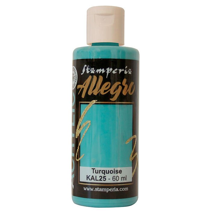 Stamperia Allegro Paint 60ml - Turquoise image 0