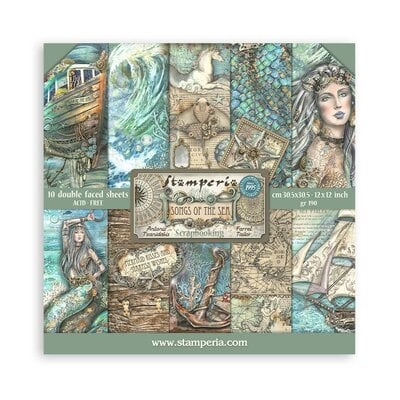 Stamperia Scrapbooking Pad 12" - Songs Of The Sea image 0