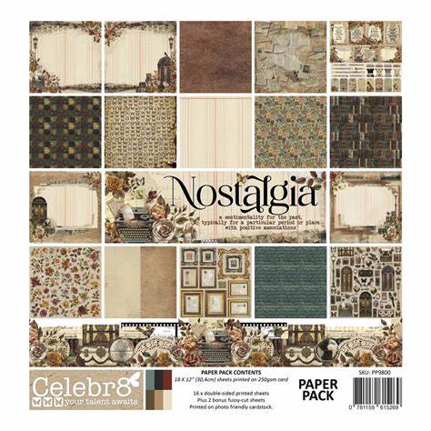 Celebr8 - Nostalgia Paper Pack image 0