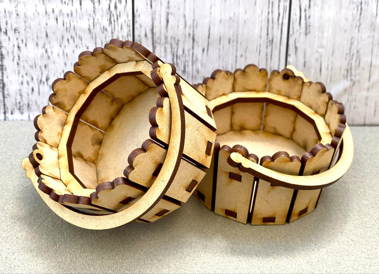 3D MDF Market Stall including crates image 3