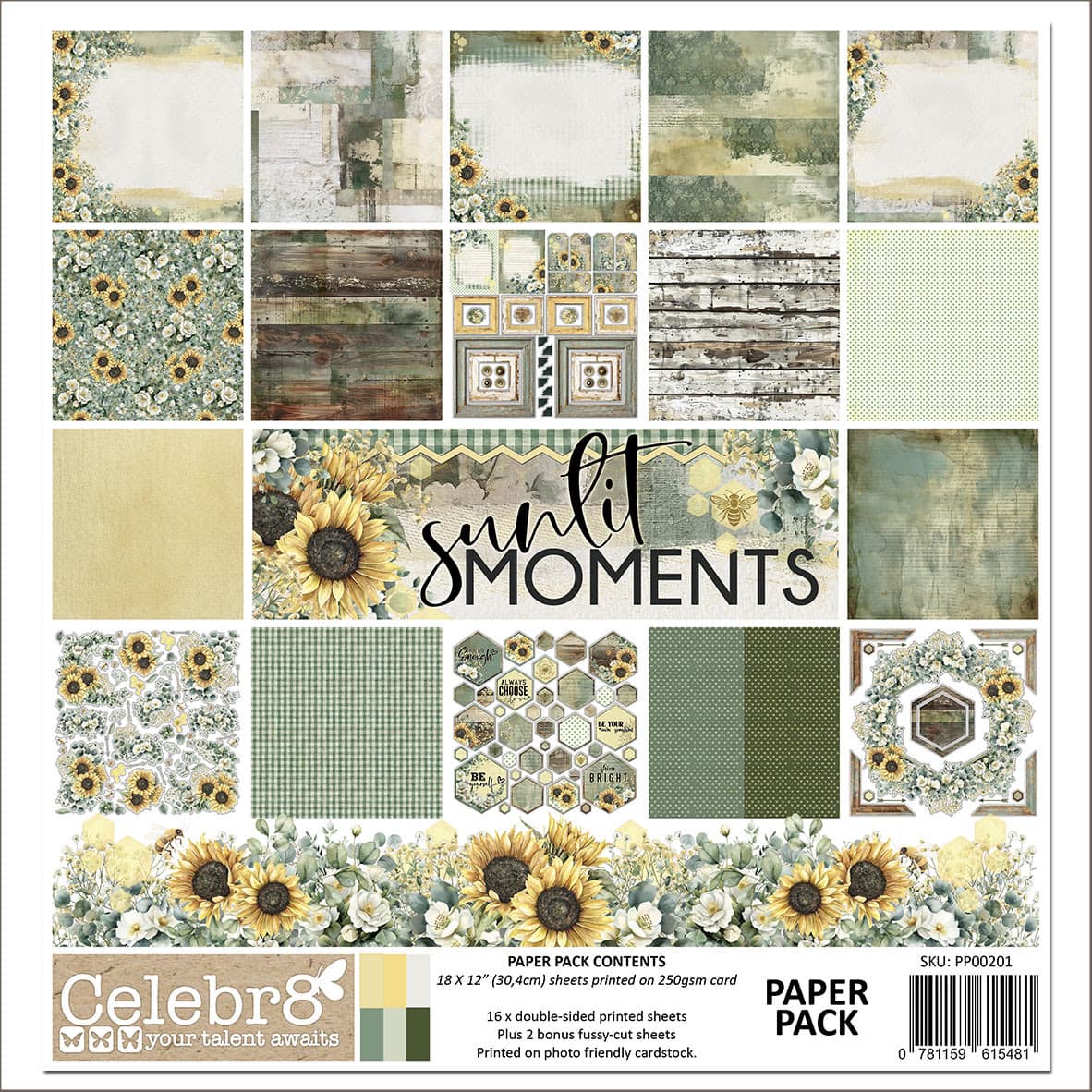 Celebr8 - Sunlit Moments Paper Pack image 0