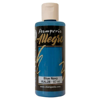 Stamperia Allegro Paint 60ml - Blue Navy image 0
