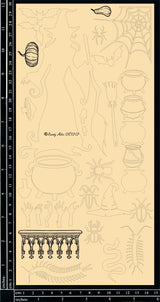 Halloween Scene Shadow Box Kit - Witch image 0