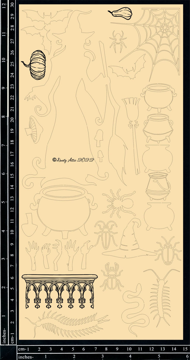 Halloween Scene Shadow Box Kit - Witch image 0