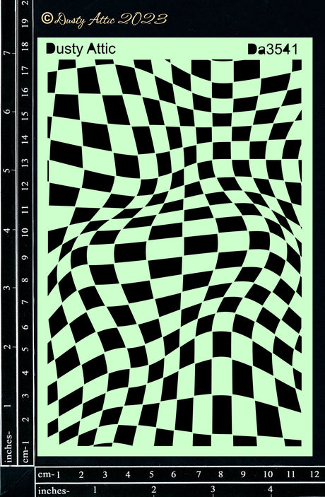 Alice Stencil #2 - warped checker image 0