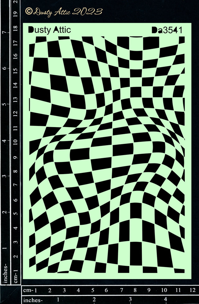 Alice Stencil #2 - warped checker image 0