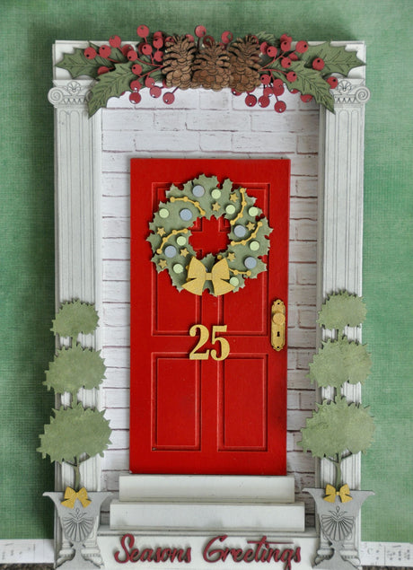 Designer Kit Seasons Greetings - Front Door with Shadow Box image 1