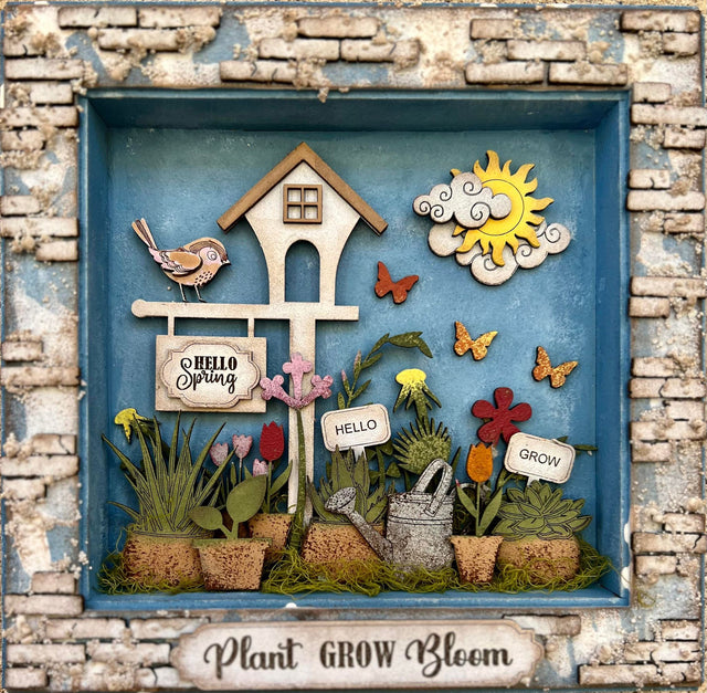 Spring Shadow Box #2 -  Hello Spring image 0