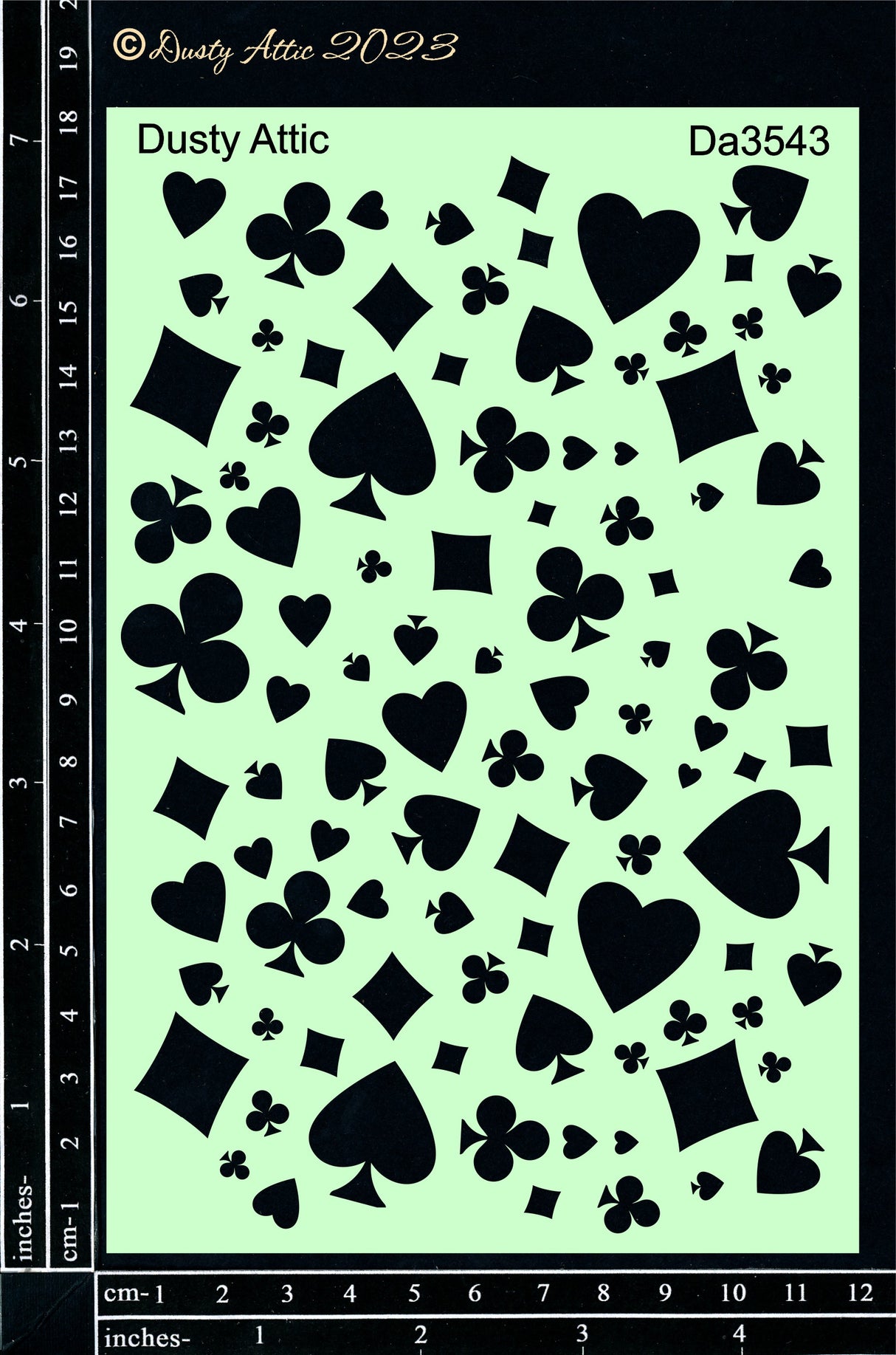 Alice Stencil #3 - Card suits image 0